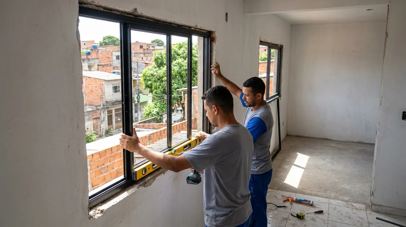 Produção de Portas e Janelas em Contagem‑MG