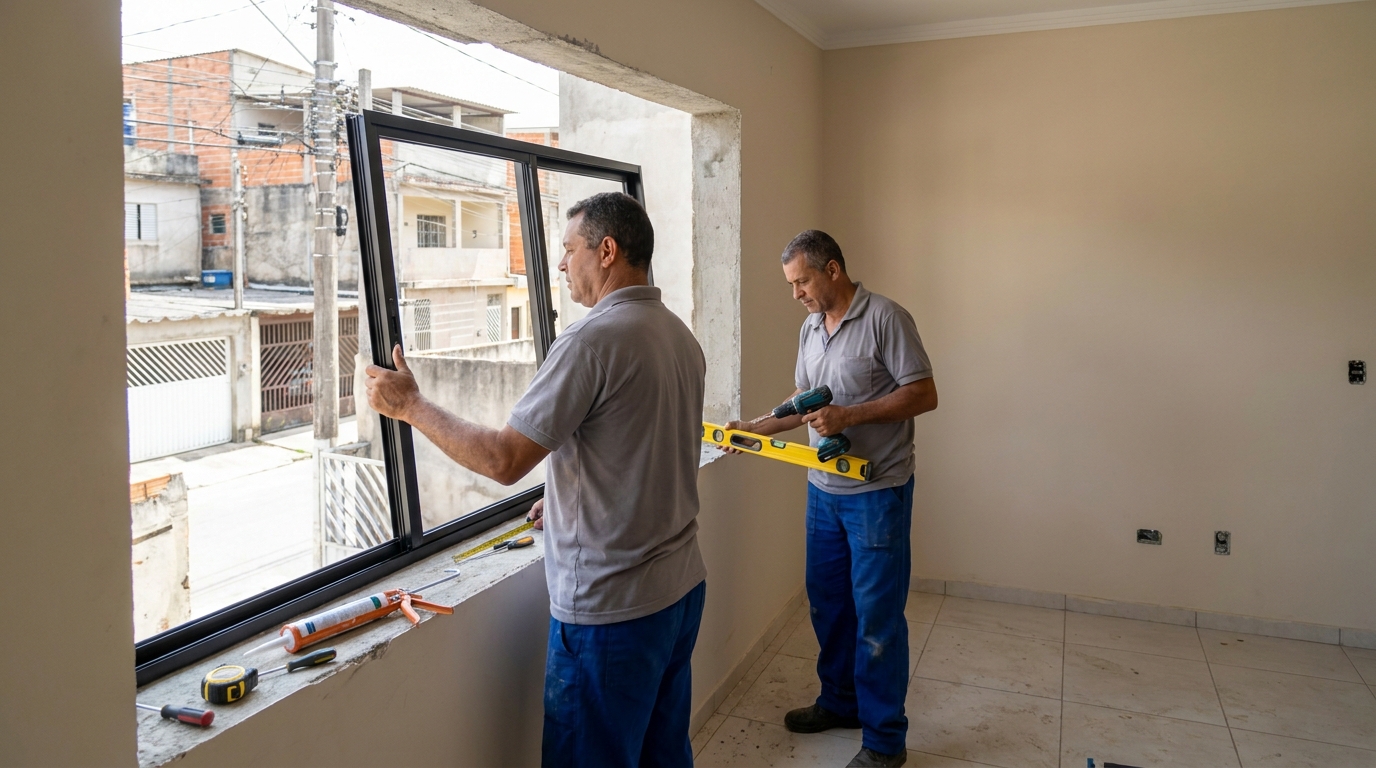 Esquadrias de Alumínio na Vila Queiroz, Contagem‑MG